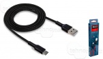 USB кабель TYPE-C Walker C575 черный (1м) max 2.4A