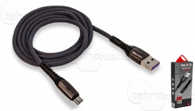 Кабель USB  - micro USB WALKER C920 серый 20W (1