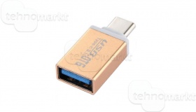 Переходник OTG USB - TYPE-C розовый