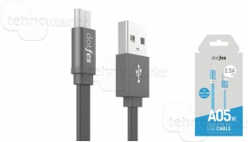 USB кабель micro-USB Dotfes A05M черный (1м)