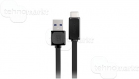 USB кабель TYPE-C REMAX RT-C1 плоский черный (1м