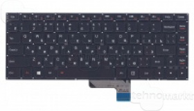 Клавиатура для ноутбука Lenovo Yoga 13 черная бе