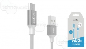 USB кабель micro-USB Dotfes A05M белый (1м)