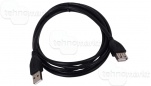Кабель удлинитель Voltz USB2.0 USB A(m) - USB A(f), 1м черный
