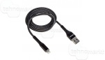 USB кабель Lightning WALKER C780 черный (1м)
