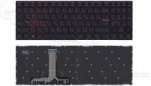 Клавиатура для ноутбука Lenovo Legion Y520 Y520-15IKB черная без рамки, красная 