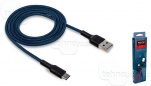 USB кабель TYPE-C Walker C575 синий (1м) max 2.4A