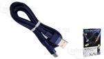 USB кабель TYPE-C REMAX Flushing RC-001a синий (1м) max 2.4A
