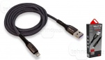 USB кабель iPhone 5, 5S, 5C, 6, 6Plus, 6S, 7 lightning WALKER C920 серый