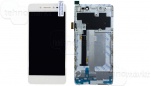 Дисплей в сборе с тачскрином для Lenovo Sisley S90 белый с рамкой