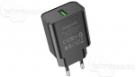 Сетевое зарядное устройство USB 3.0A Borofone A72A черный QC3.0 (18W)