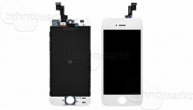 Дисплей iPhone 5 + тачскрин + рамка белый AAA Ne