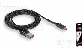 USB кабель Micro USB WALKER C755 черный(1м)