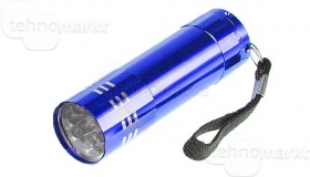 Ручной светодиодный фонарик на батарейках (9 дио