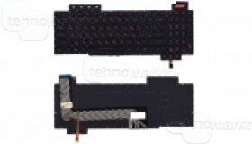 Клавиатура для ноутбука Asus FX503 черная с крас