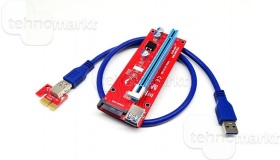 USB райзер SATA (красный) 007s