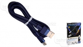 USB кабель TYPE-C REMAX Flushing RC-001a синий (