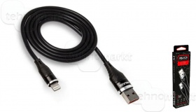 USB кабель Lightning 8-pin WALKER C735 черный (2