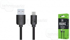 USB кабель TYPE-C Yolkki Standart 02 черный (1м)