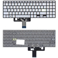 Клавиатура для ноутбука Asus VivoBook S533EA M533IA M533UA X521IA X521UA серебро